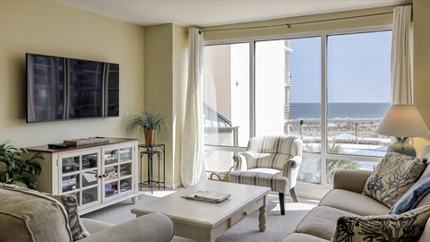 1303 Villamare. A tv room of a condo