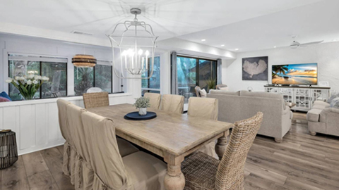 1424 South Beach Villa. a split dining and living room