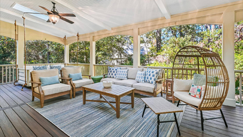 20 Forest Drive. a large screened in porch