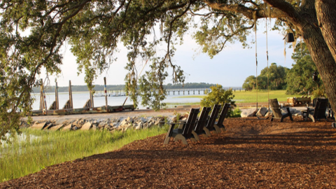Beach Properties of Hilton Head | Coupon. chairs in front of a bay