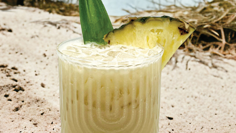 Island Colada Drink Recipe. a tropical frozen drink