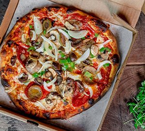 Local Pie HHI. a pizza in a box