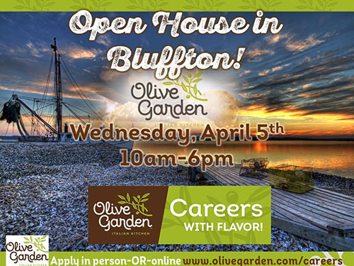 Olive Garden Open House In Tanger Outlets Hilton Head Sc