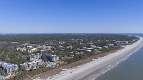 Vacation Time of Hilton Head. A beach coast