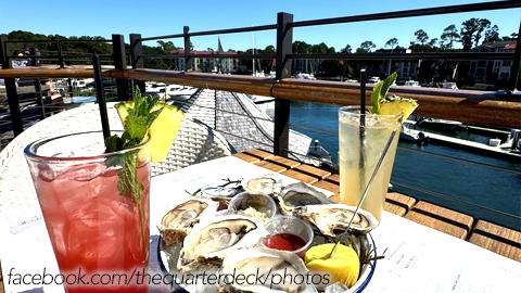 Where to Eat After the RBC Heritage. oysters and a red drink