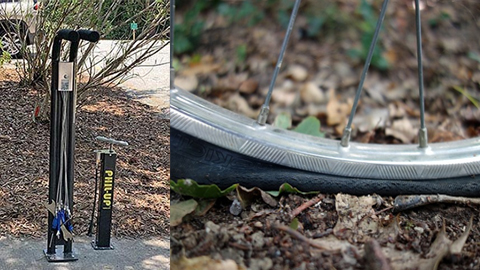 Bike Repair Stations on Hilton Head. a bike pump