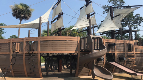 Hilton Head’s Pirate Tales. A ship for a playground